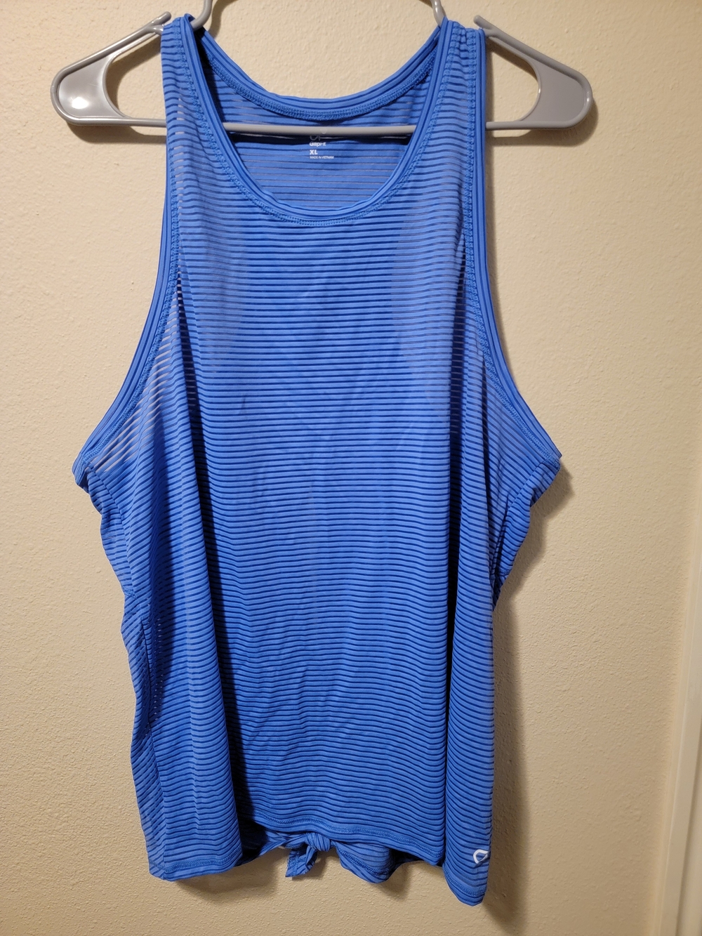 GAP Blue Striped Tank Top with Back Knot